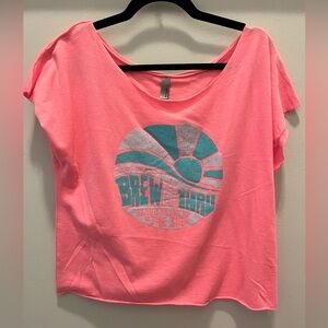 Next Level Apparel Coral Graphic Tee